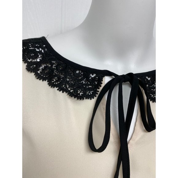 Disney Collection by LC Lauren Conrad women's blouse back buttons 3/4 sleeve - Picture 5 of 11